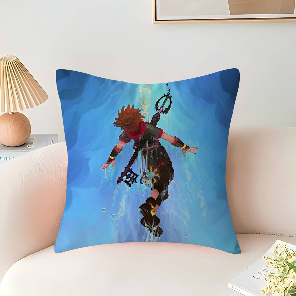 GAME Kingdom Hearts Personalized Pillow Cover Kids Bedroom Wild Party Decor Pillowcase Kid Birthday Shower Gift