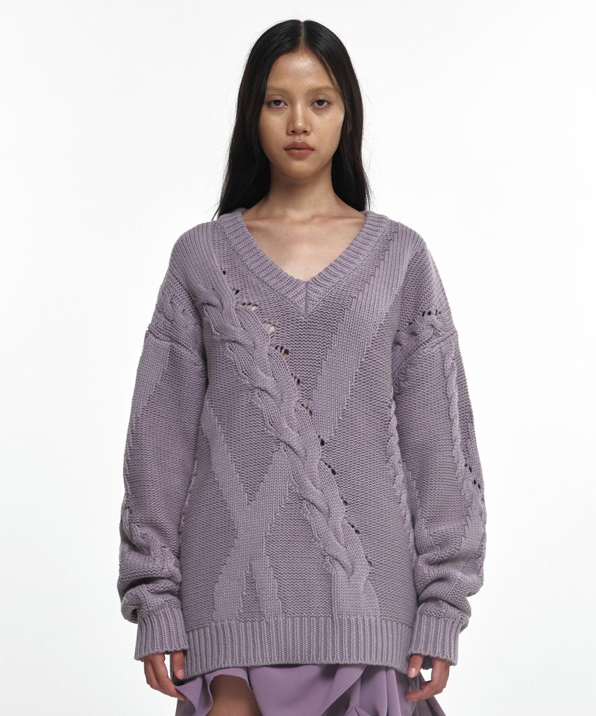 Nash Mixed Twist Knit (Unisex) Oatmeal