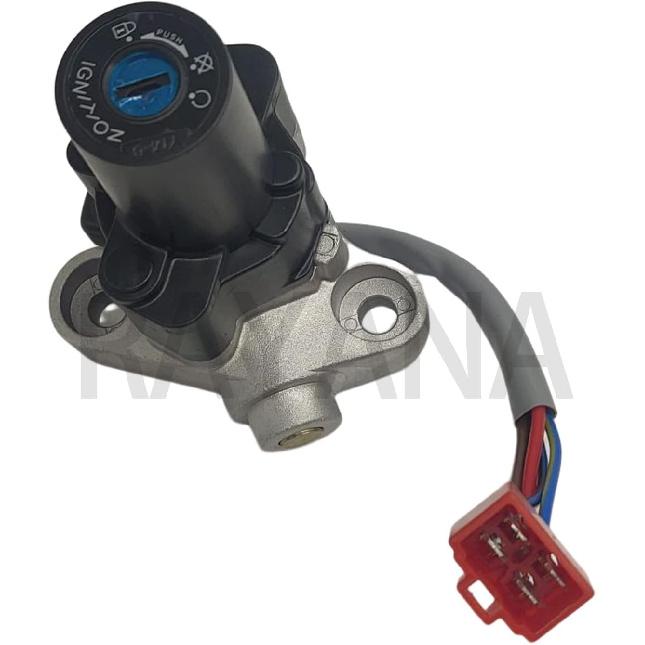 

RAYANA Ignition Switch Gas Fuel Tank Cap Cover Seat Lock Key Set Compatible for Yamaha XVS1100 1999-2011,V-Star 650 1100 1999-2016,