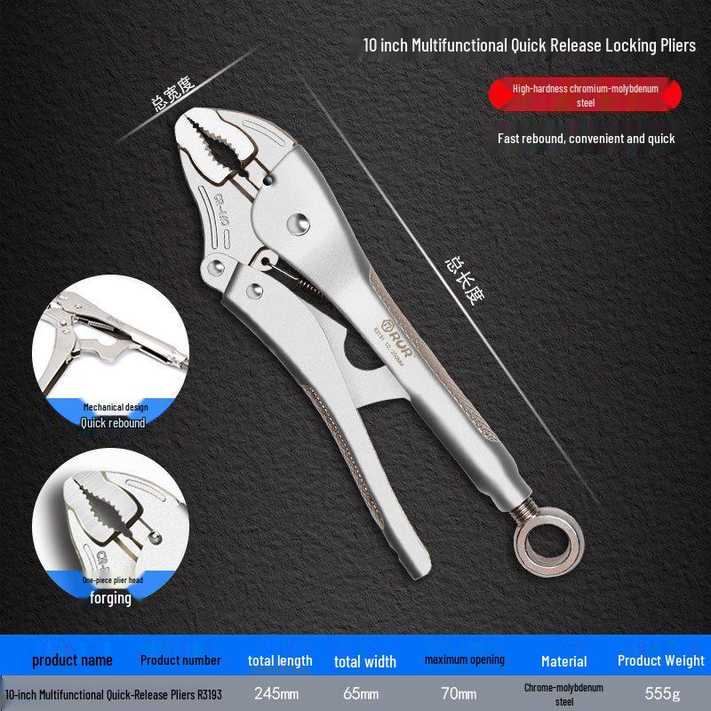 Multi-Function Heavy-Duty Wide Mouth Vise Grip C-Clamp for Woodworking