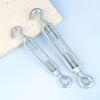 1Pc M6 M8 M10 M12 M14 Stainless Steel Adjust Chain Rigging Hooks Eye Turnbuckle Wire Rope Tension Device Line Oc Oo Cc Type