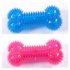 Tpr Dog Toy Durable And Noise-making Pet Chew For Teeth Cleaning Spike Bone Toy For Dogs