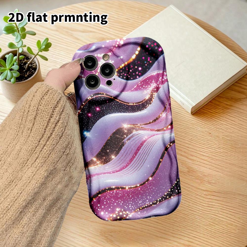 Phone Case: 2D Flat Design Suitable for iPhone 18 17 16 15 14 13 Pro Protective Case, Couple Style, Black Star, Christmas and Halloween Gift
