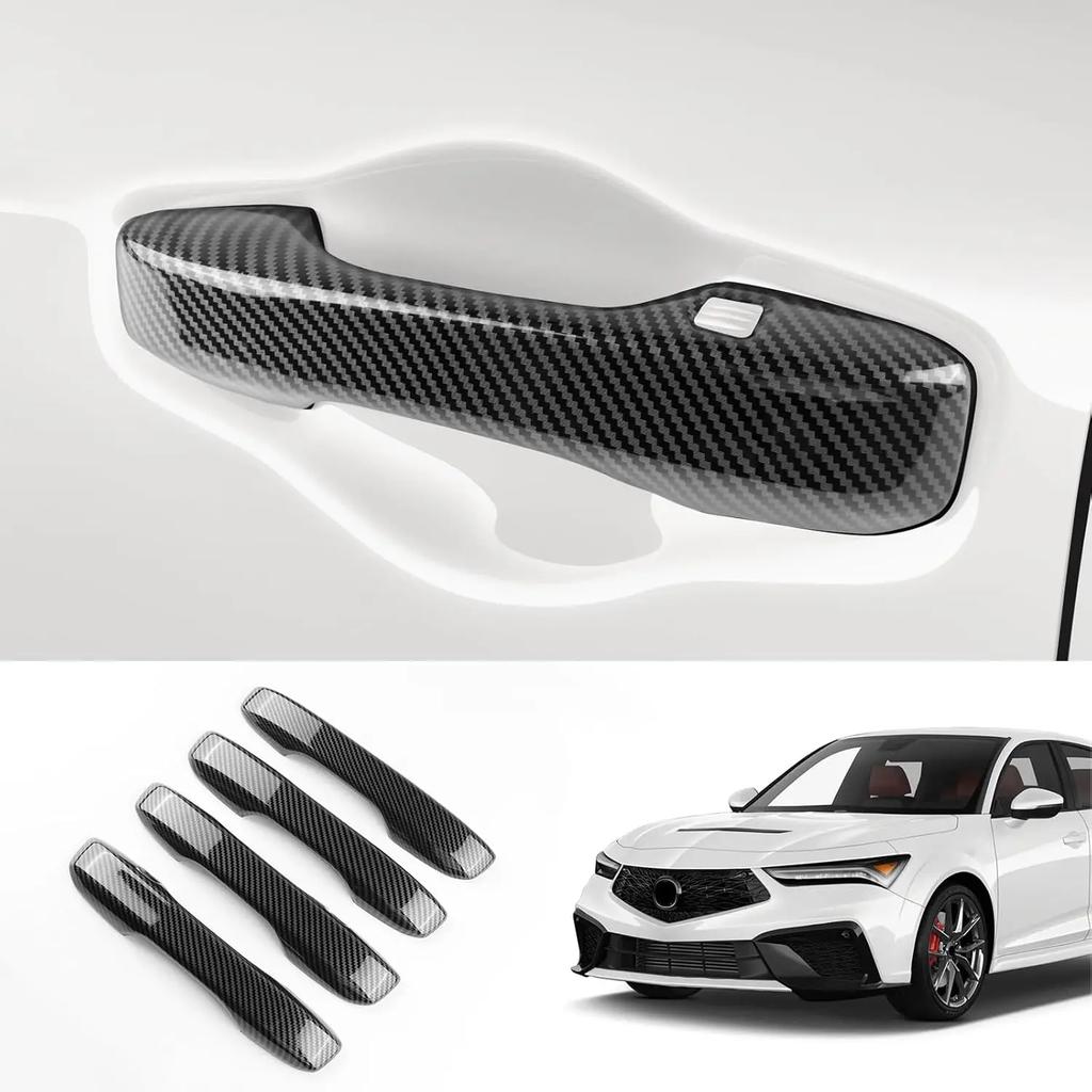 Carbon Fiber Style Window Switch Panel Cover for Acura Integra 2023-2025