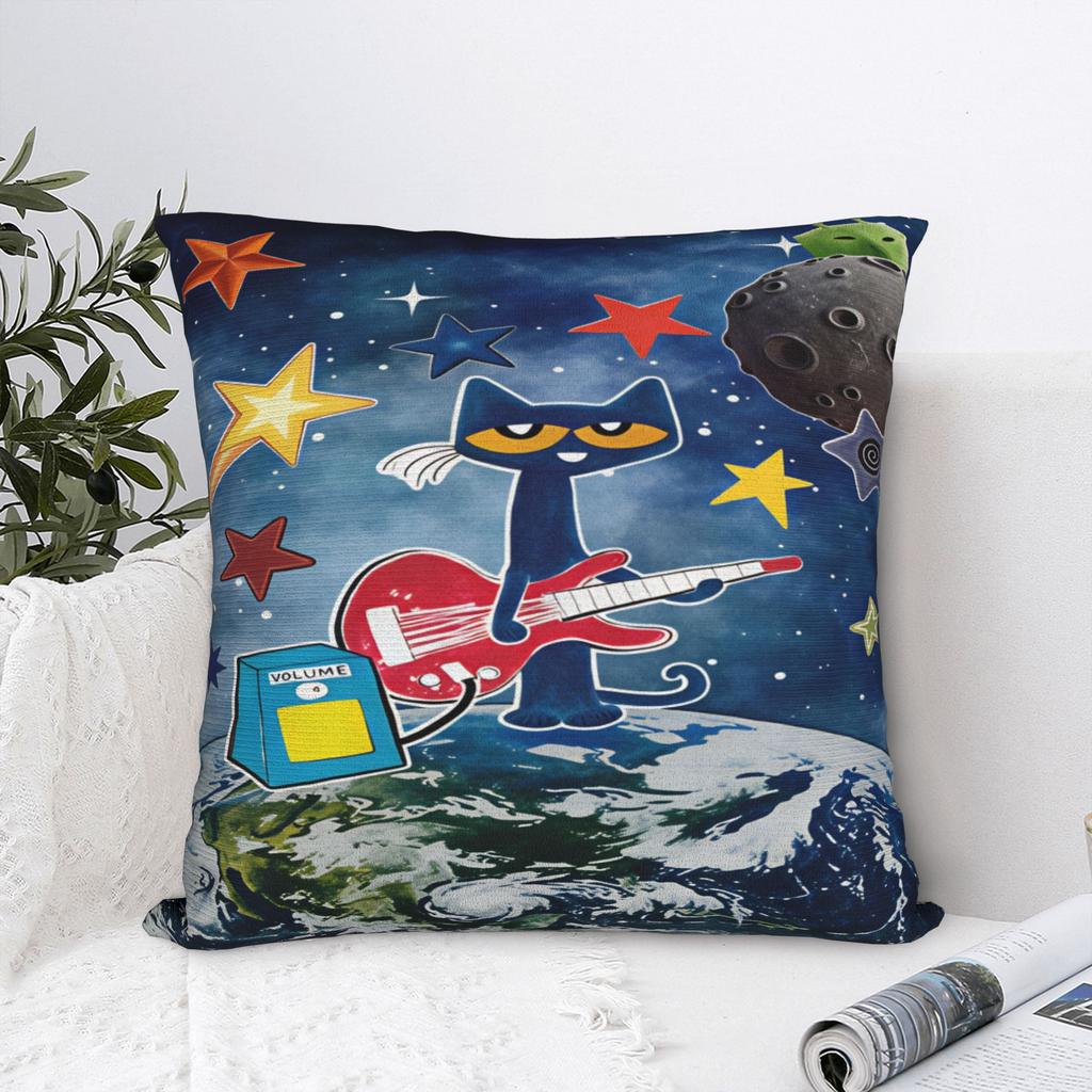 Pete the Cat Pillow Cover  Design Cushion Cover Novelty Pillow Case For Wedding Party Home Decor