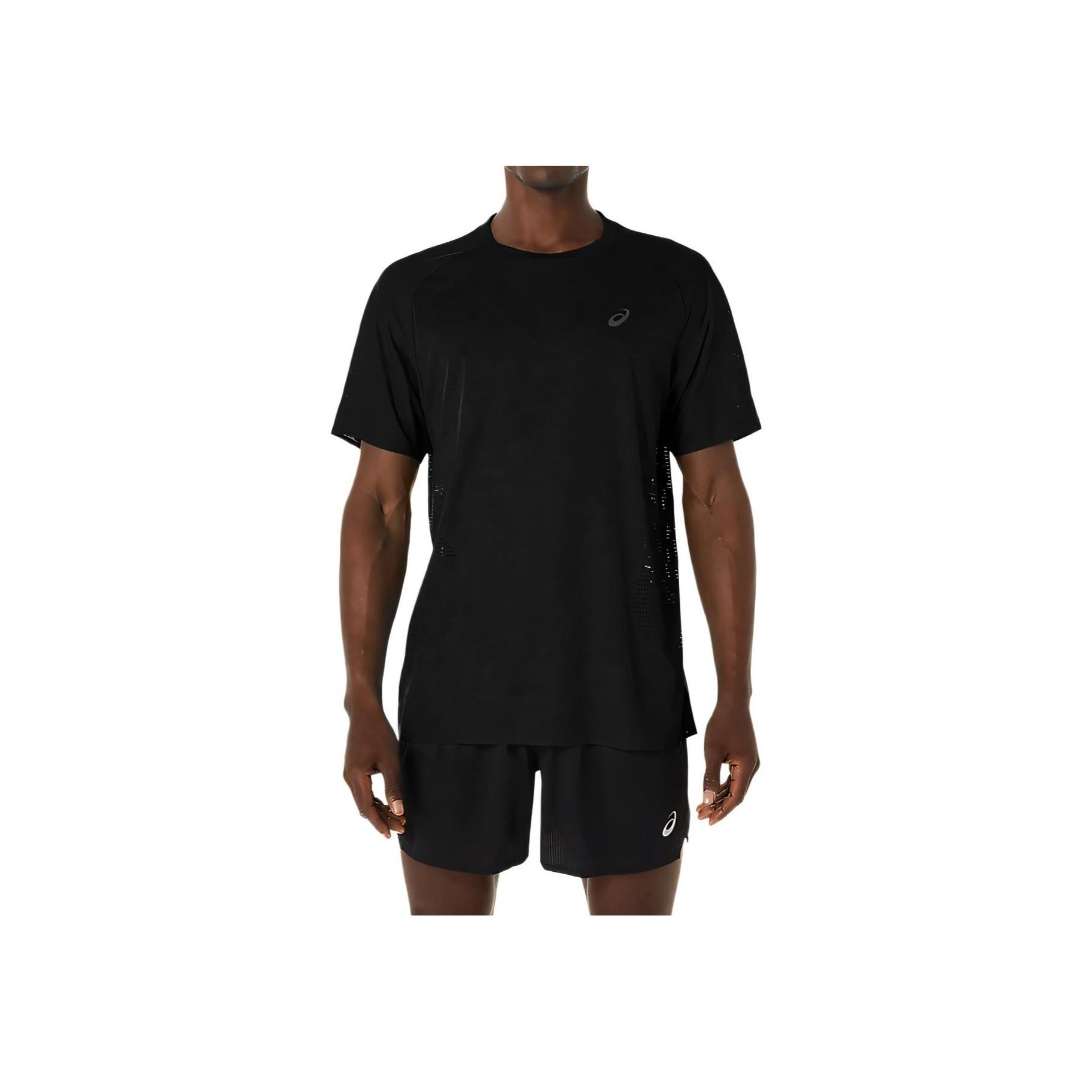 

Asics Футболка Metarun с логотипом, удобная, дышащая, с круглым вырезом, рукавами реглан и коротким рукавом, мужская, топы, черная 2011D286-001 L