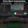 AULA F75 Wireless Gaming Mechanical Keyboard RGB Light 75% Layout Tri Modes Contour Side Carved PBT Keycap Keyboard