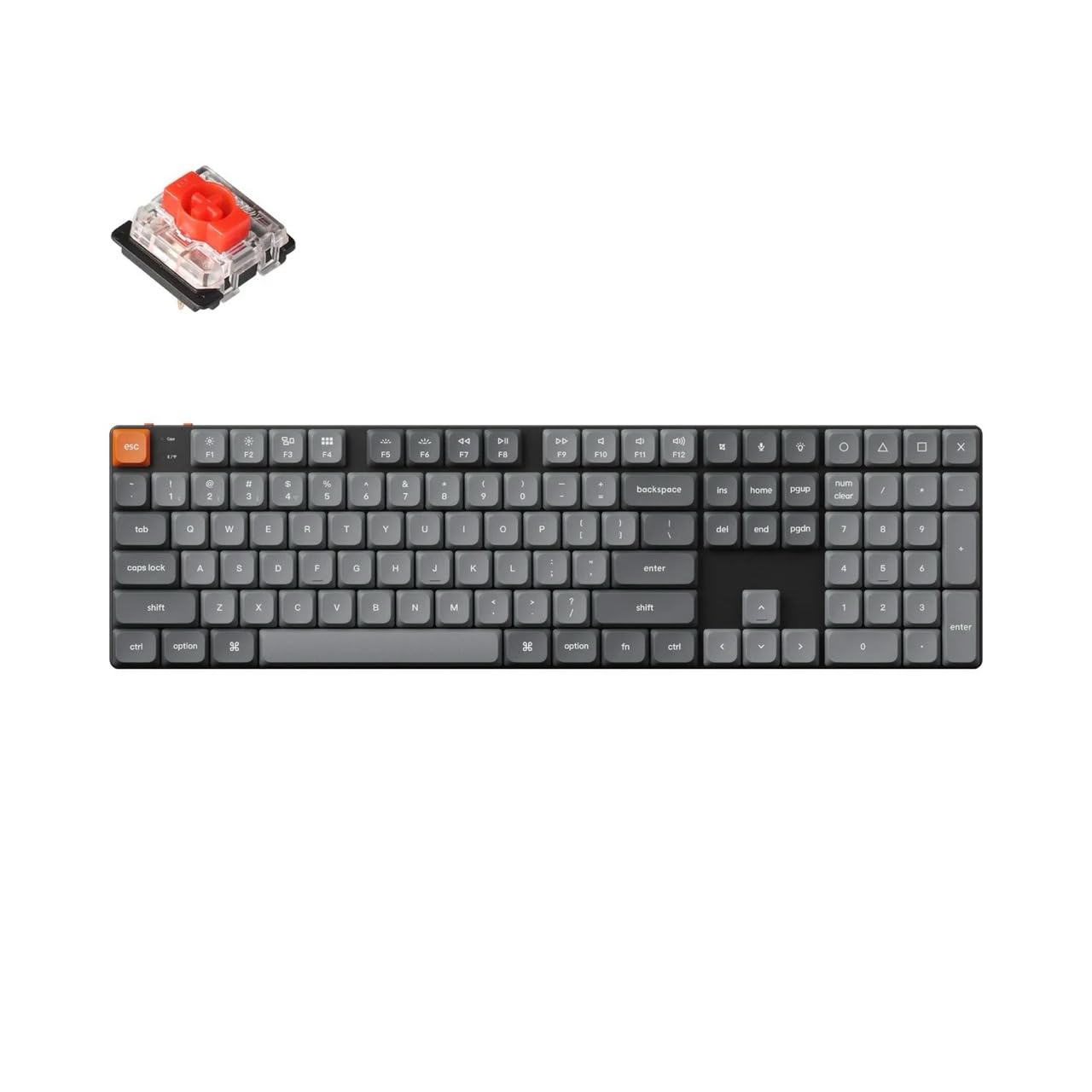 

K5 Max Ultra Slim Wireless Custom Mechanical VIA Profile Gateron Mechanical Windows Linux Profile Gateron Mechanical Red Axis []Keychron Keyboard,