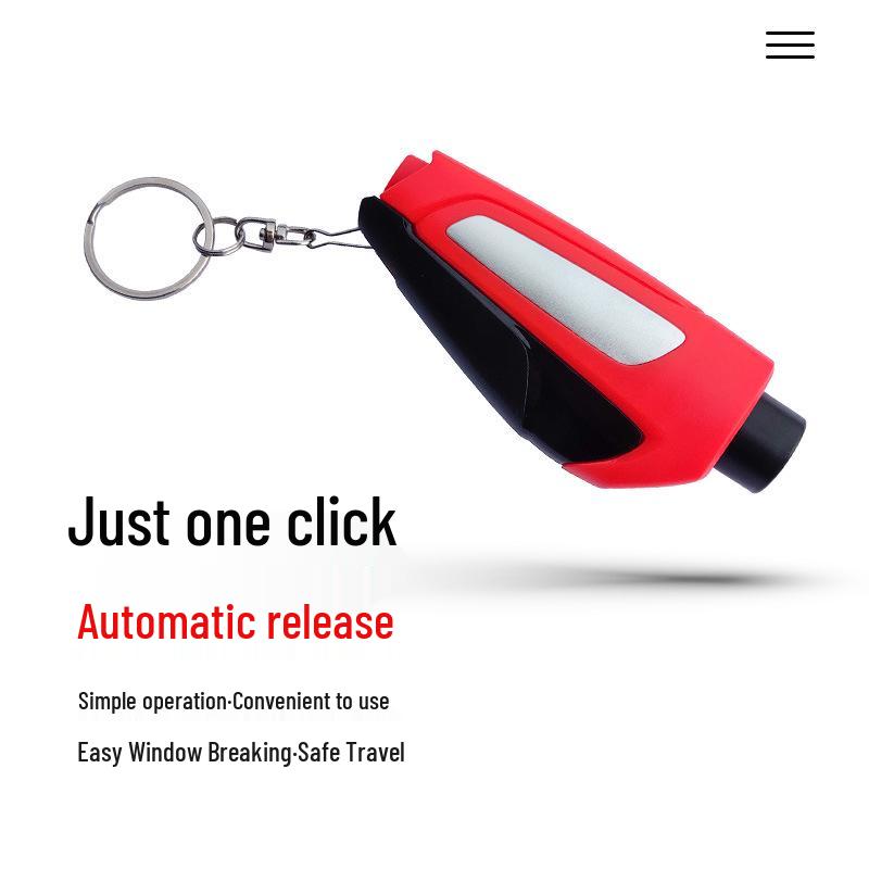Tungsten Steel Multifunctional Keychain Safety Hammer: Lifesaving Escape Tool & Window Breaker for Sedans, Trucks, Firefighters.