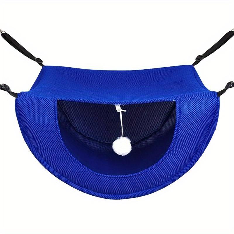 Breathable Mesh Cat Hammock Bed Hanging Cave Bed for Cage Table Wall Mount Adjustable Cat Hammock Sleeping Nest for Indoor Use