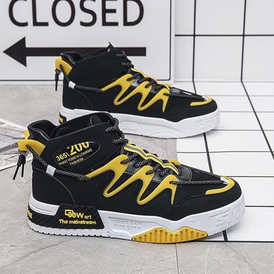 2025 Spring New Men's High-top Sneakers Men's Shoes Basketball Shoes Student Casual Shoes