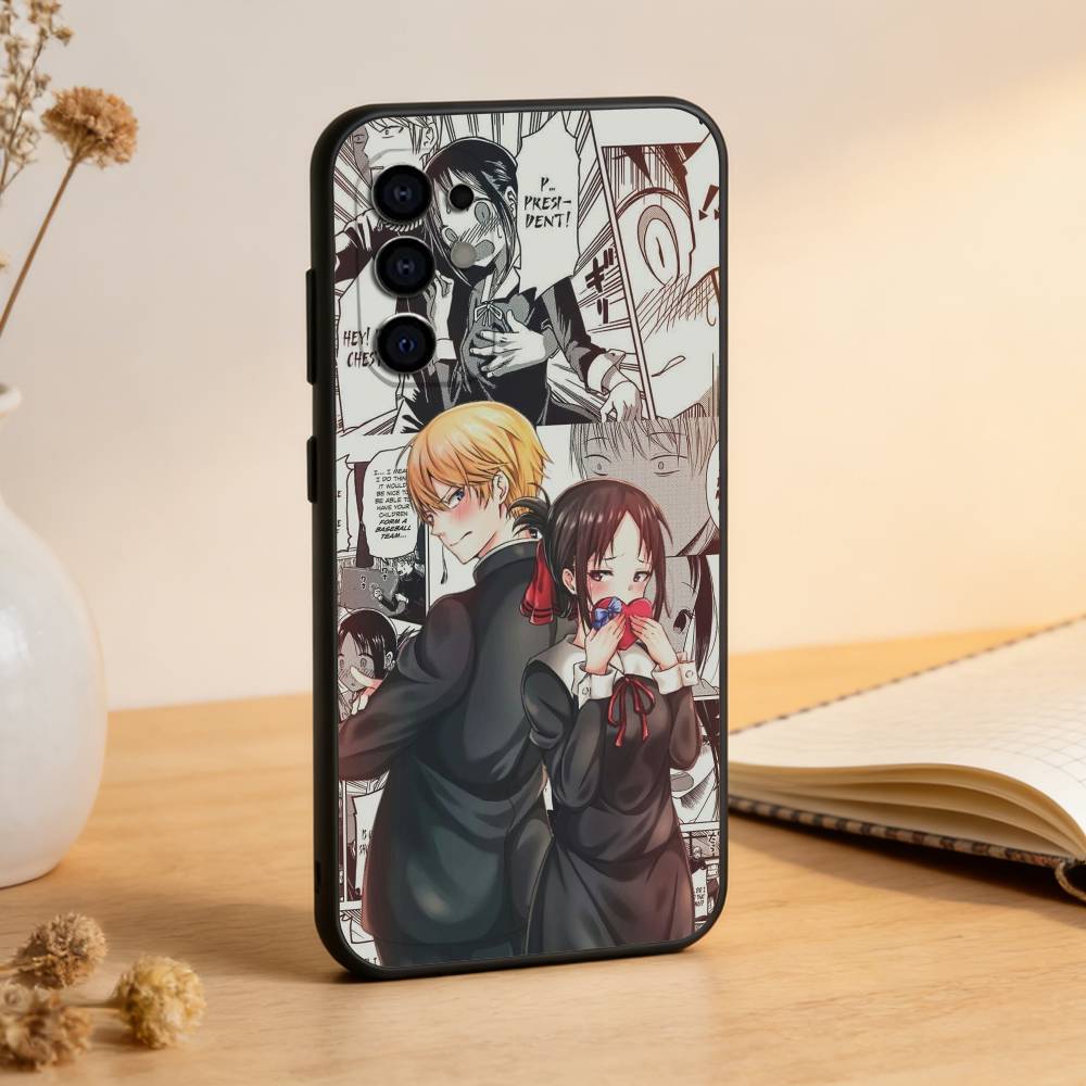Kaguya Sama Love Is War Phone Case For Samsung S25,S24,S21,S22,S23,S30,Ultra,S20,Plus,Fe,Lite,Note,10,Black Cover