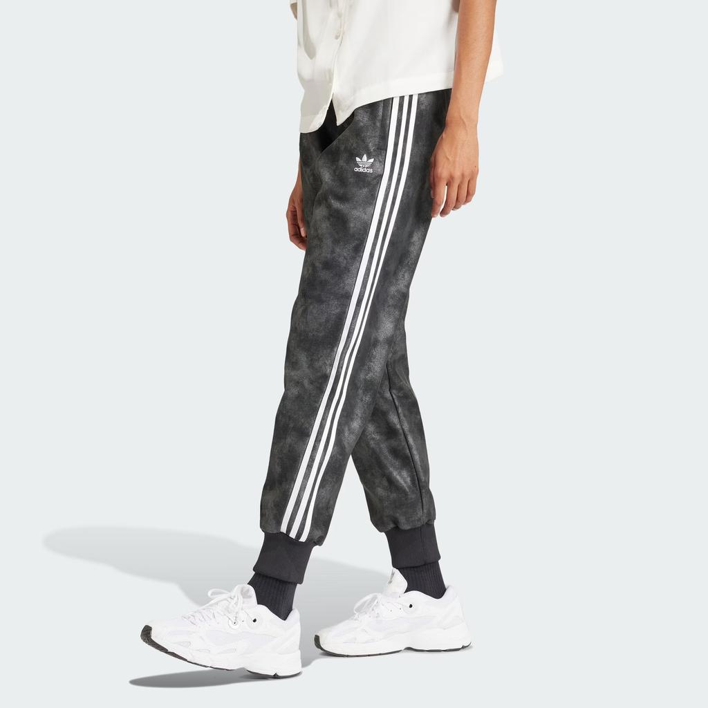 Adidas Originals Premium Sst Luxe Track Pants Tie-Dye Print Women Bottoms Black IY8055