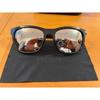 Used COACH Coach Sunglasses Black Mirror Lens Case Included