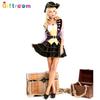 Masquerade Costume Adult Female Pirate Noble Purple Performance Costume Phnom Penh Skirt, Pirate Performance Costume