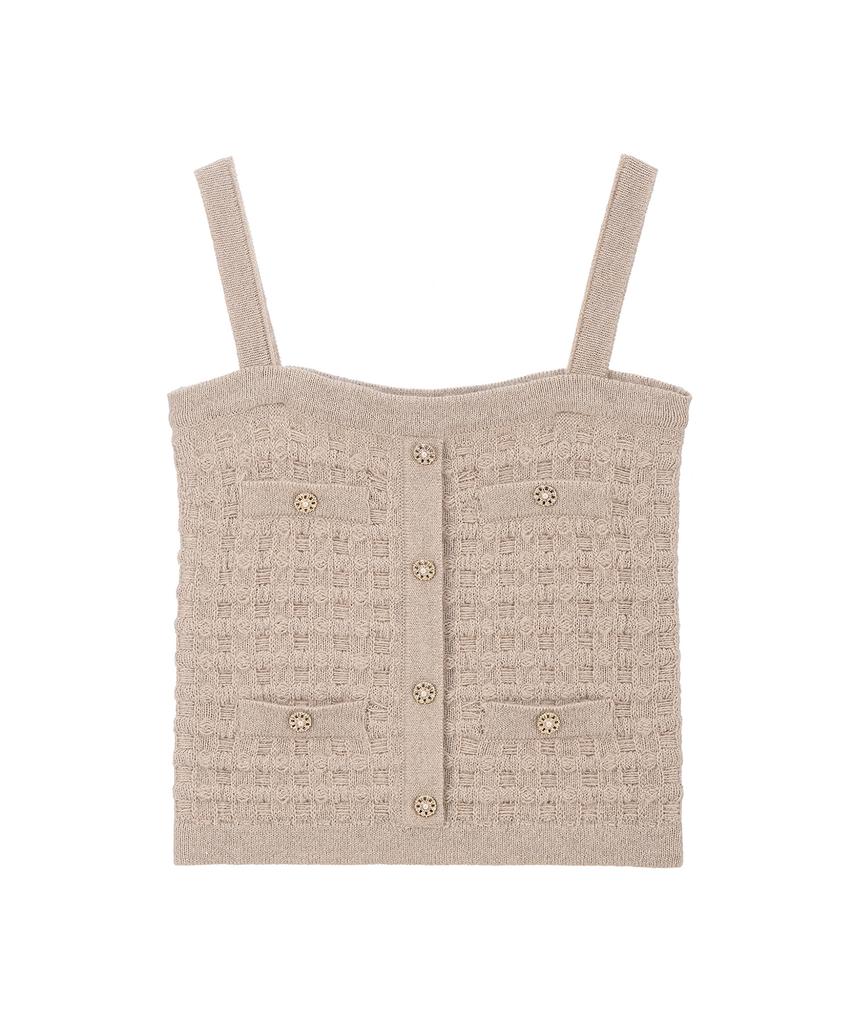 RENEJ Tweed Sleeveless Knit
