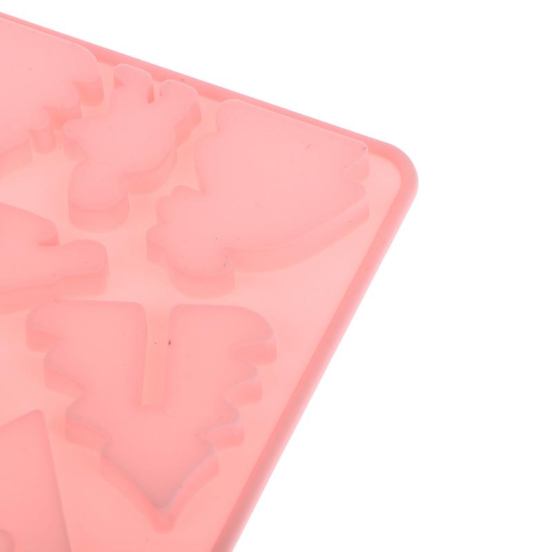 1Pc Building Block Christmas House Chocolate Mold Silicone Mould Gingerbread House Cookie Mold Cake Fudge Christmas Decoration