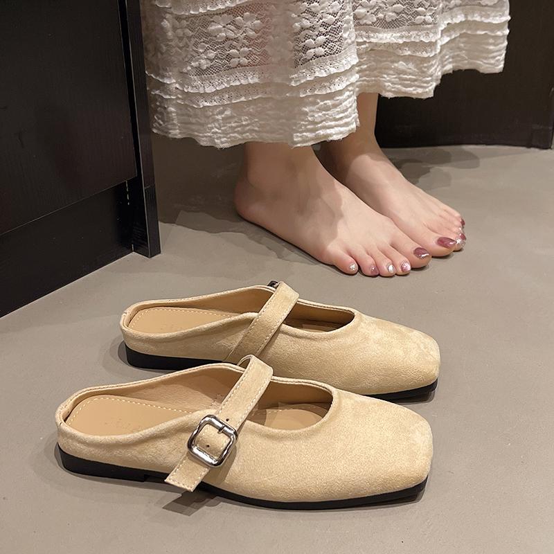 Fashion Luxury Brand Women Flat Fashion Round Toe Ladie Ballerinas Shoes Soft Flat Heel Outdoor Casual Mary Jane Shoes