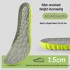 Men's Height Increasing Insole, Full EVA, Anti-Odor, Non-Collapsing, Ultra Soft Comfort, Discreet Lift Pad