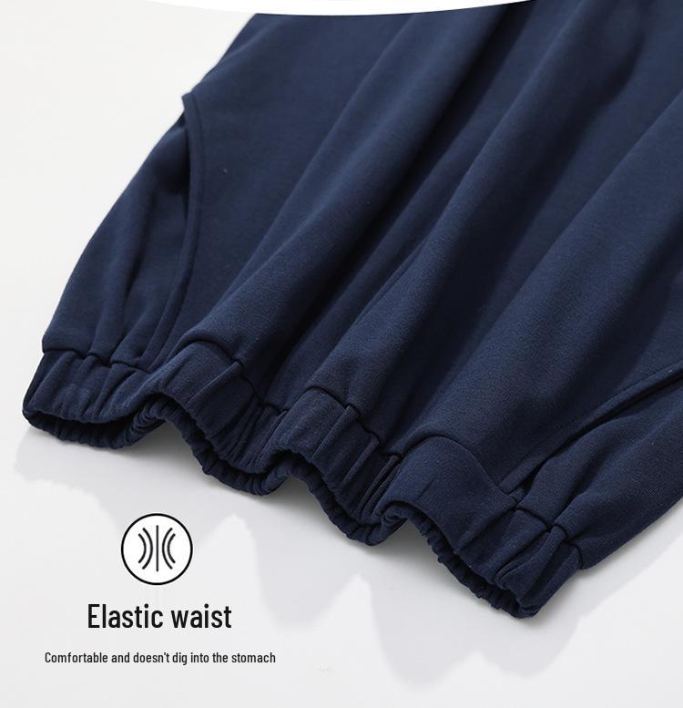 High-End Men's Summer Cotton Pajama Set - Short-Sleeved for Teens to Middle-Aged