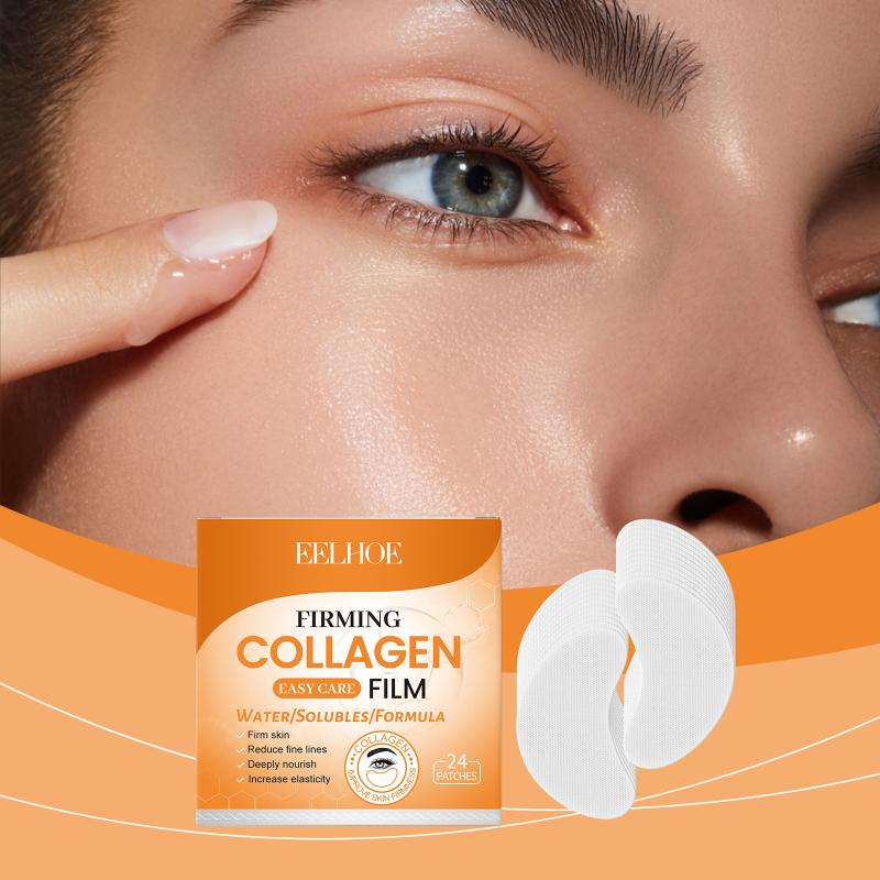 

24Pcs Collagen Eye Mask Firming Eye Skin Fade Fine Lines Increase Elasticity Deep Hydration Moisturizing Eye Patches Care one size