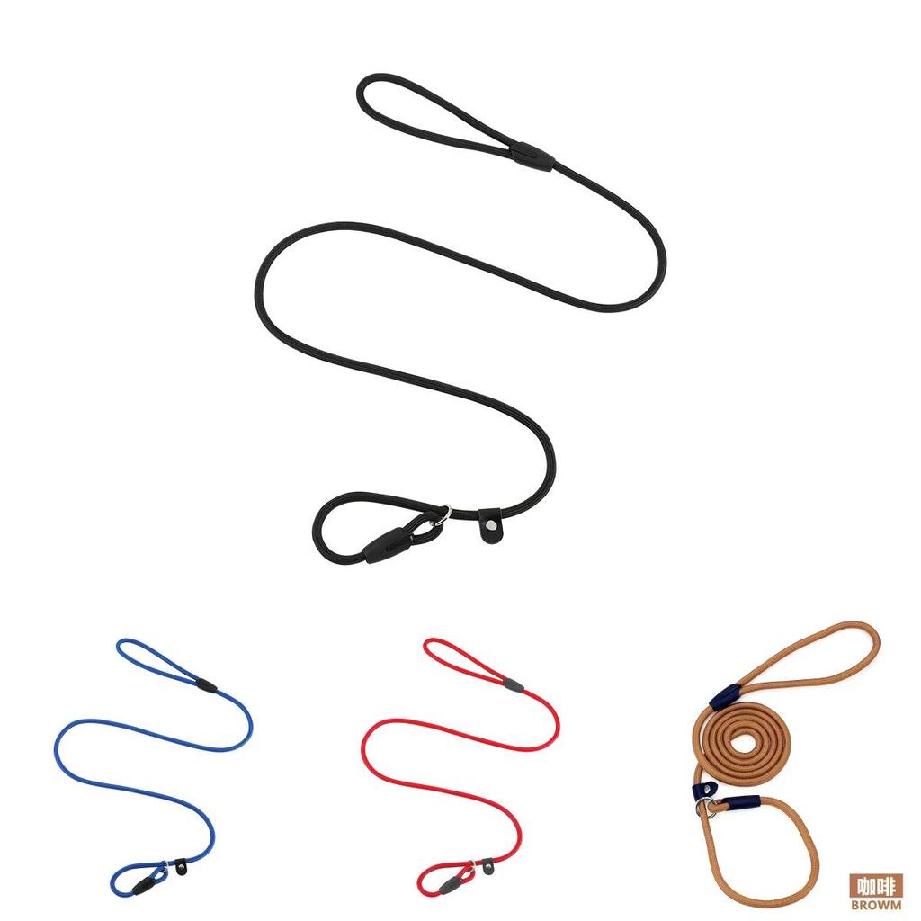 Durable Nylon Dog Leash With Pull-resistant P-chain Perfect For Medium And Small Breeds