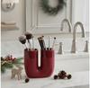 Glass for 2 Brushes Kleine Wolke Deep, Ceramic, Burgundy