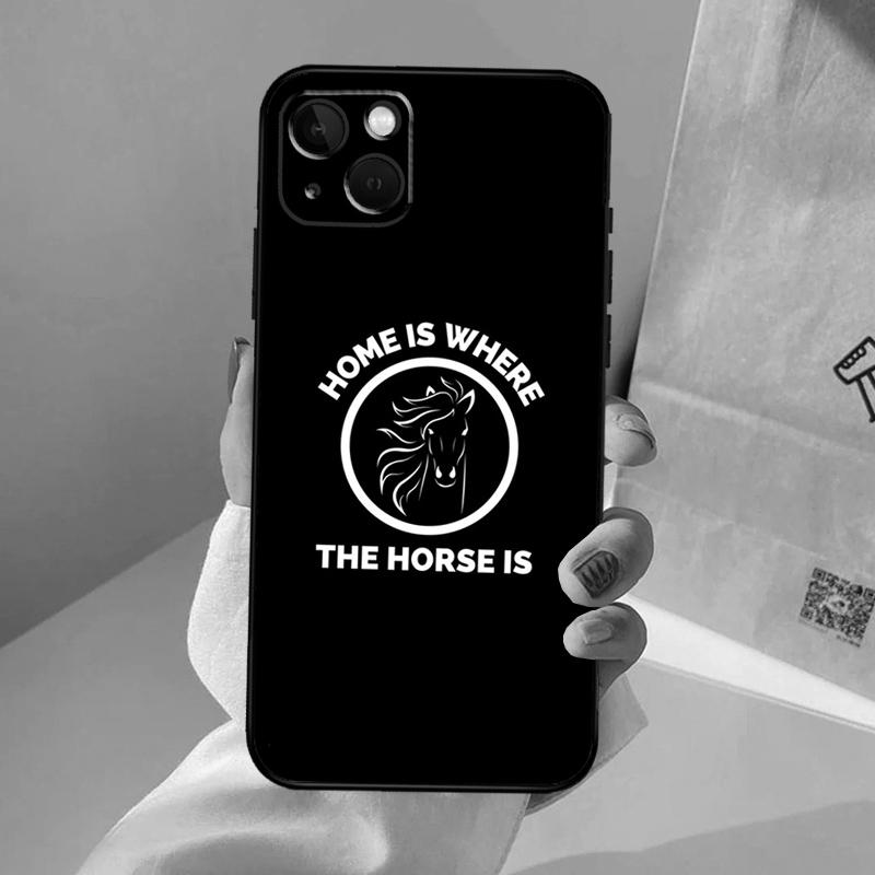 

Home Is Where The Horse Is Silicone Case For Apple iPhone 17 Pro Max 17 Air 17Pro Phone Protective Cover iPhone 17 Pro