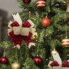 Christmas Ribbon Bow Red and Black Plaid Bowknot Christmas Tree Decoration Handmade Christmas Gift Wrapping Ornament