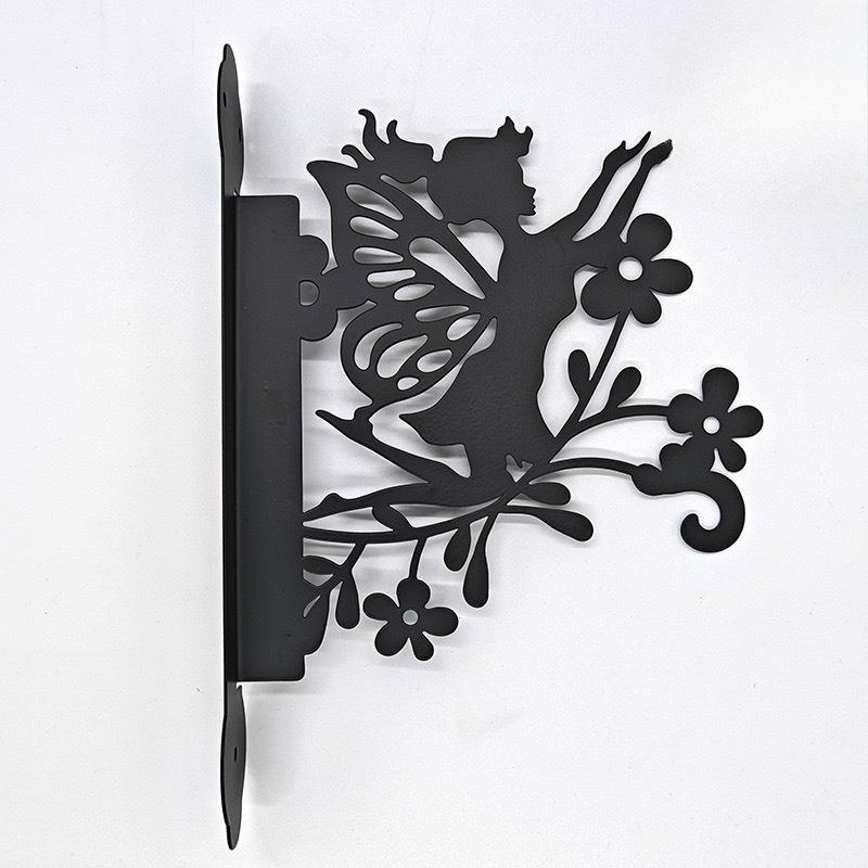 Gancio Gabbia per Uccelli Fata dei Fiori Ciondolo da Cortile, Ornamento Paesaggistico da Giardino Esterno, Decorazione da Appendere per Giardino, Supporto Casetta per Uccelli
