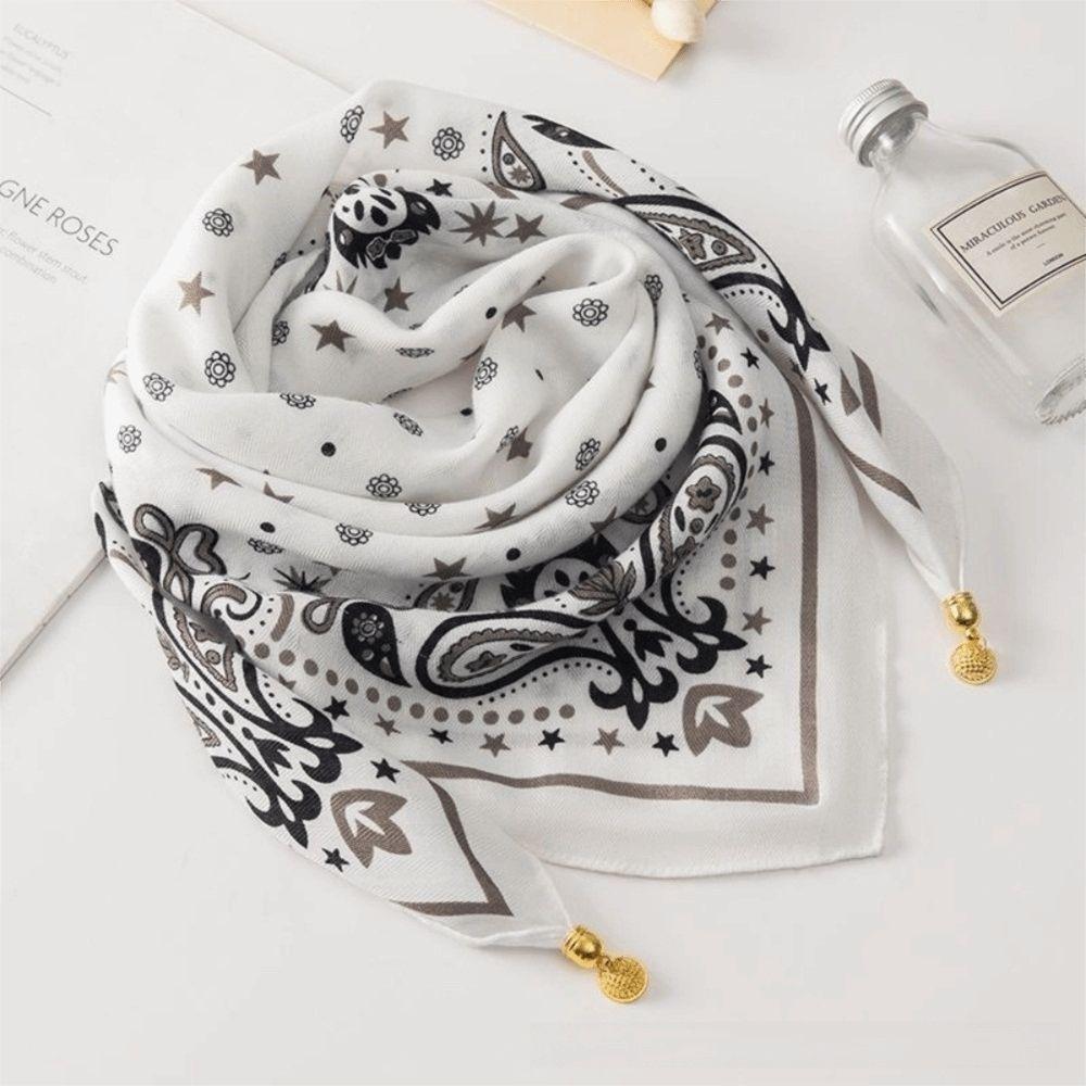 65x65cm Square Scarf Soft Cotton Waist Scarf Neck Protection Women Neckerchief Women Fashion