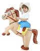 JOYBRO Inflatable Horse Costume for Cowboy Riding Horse Funny Animal Costume for Boys and Girls Perfect for Halloween Theme One Size Fits Most Kids,