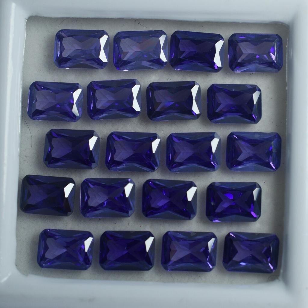 9 Pcs Natural Rare Tanzanite Purple Color Emerald CERTIFIED Best Loose Gemstone mmS-435946