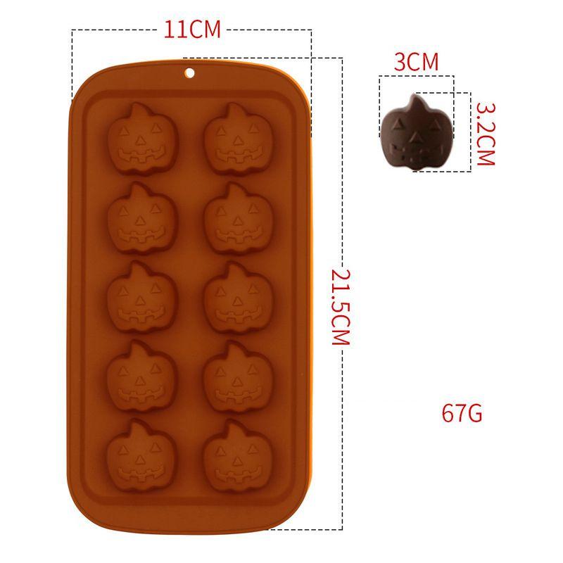 Halloween Pumpkin Silicone Chocolate Mould Candy Cookie Ice Cube Tray Mold Jelly