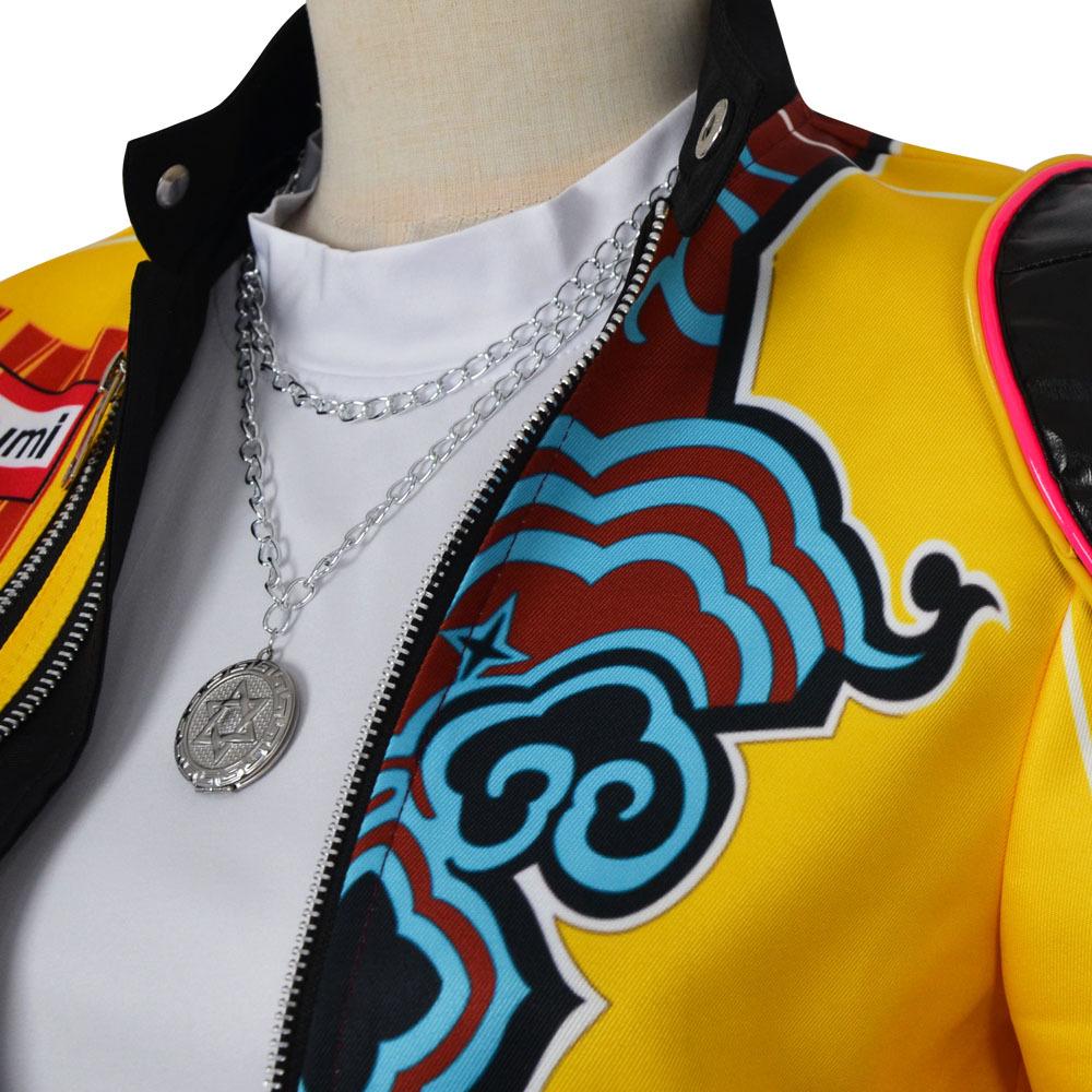 Edgy Streetwear Cosplay Costume For Women - Halloween Outfit For Stage Performance, Festival & Party Wear