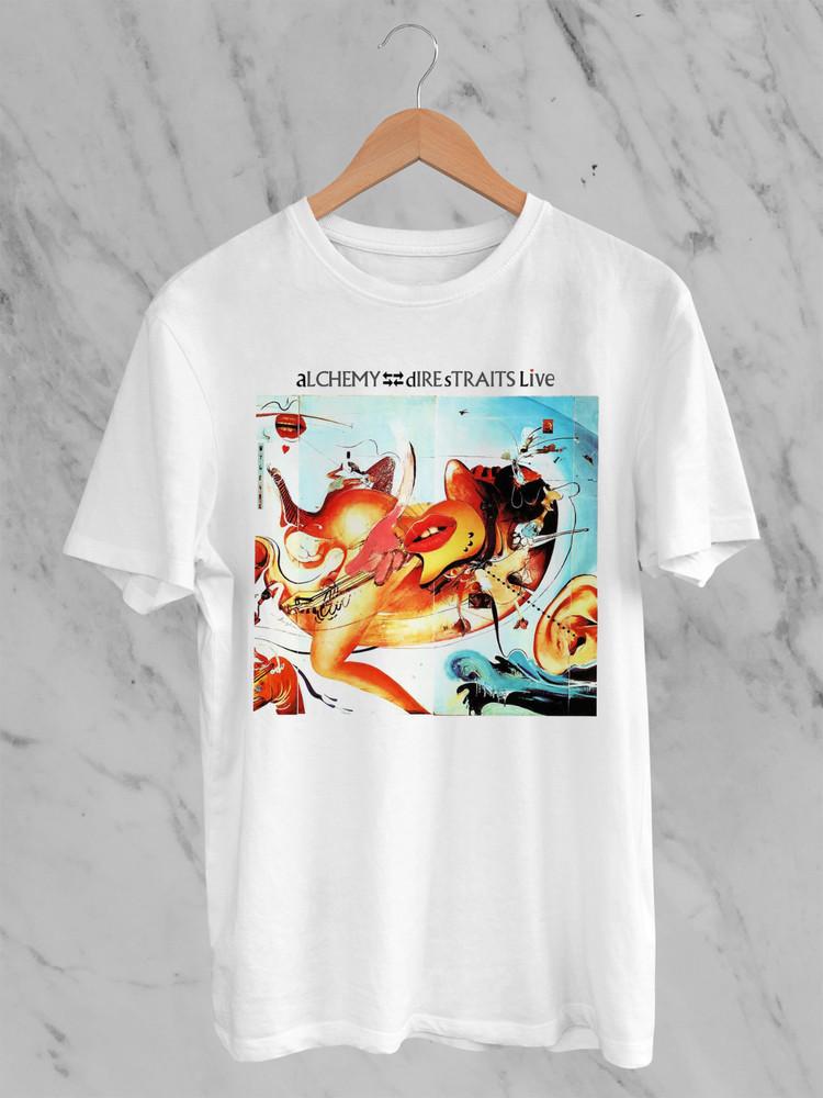 

dire straits alchemy TShirt Unisex Tee For Men Women Size S4XL MO396 Unisex T-Shirt L
