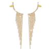 Simple Popular Earrings Tassel Design Shiny Rhinestone Comfortable To Wear Versatile Stylish Earrings
