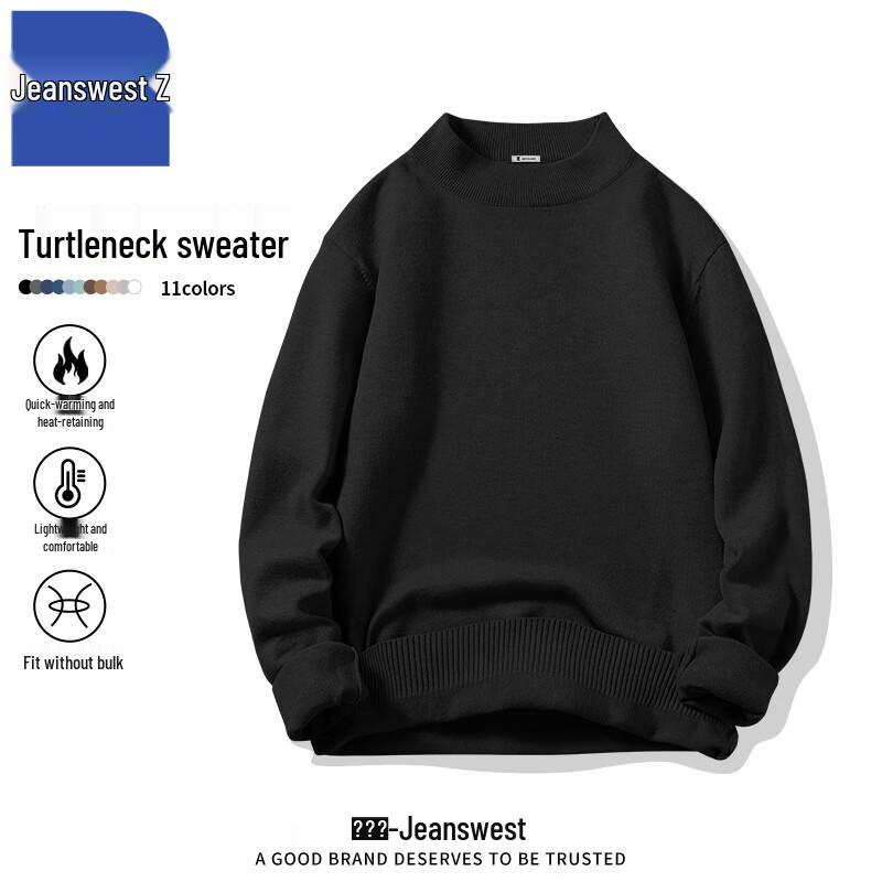 

Jeanswest Men s Winter Mock Neck Knit Sweater 3XL