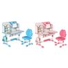 Ergonomic Desk Chair 2Pcs/Set Premium Kids Study Set, Height Adjustable Children School Table Set with Astronaut Pattern, Large Writing Board,