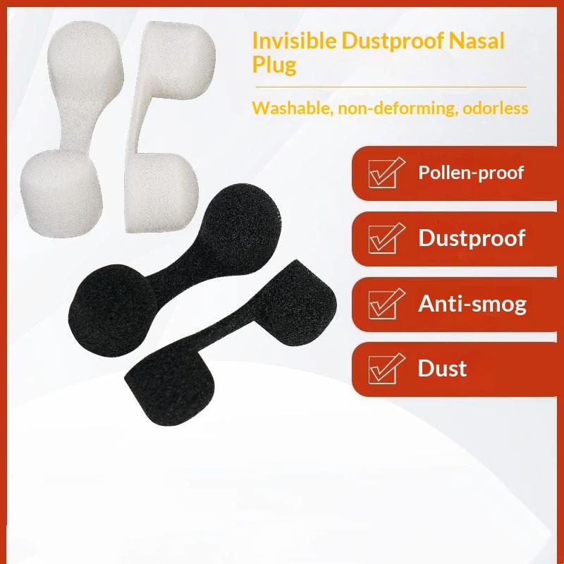 50Pcs Disposable Anti Smoke Nose Foam Filters Dust Pollen Resistant Protection for Construction Site Outdoor Walking