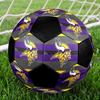 Minnesota Vikings Soccer Ball Colorful All Ages Machine Stitched PVC Competition Ready Durable High-Bounce.SIZE5