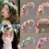Multistyles Women Wedding Floral Headband Fashion Party Bride Garland  Wedding Baby Shower Decor