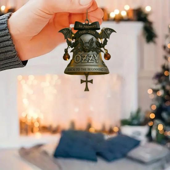 Rock Singer Decoration 2D Acrylic Hanging Ornament Cartoon Dark Style Rock Star Decoration for Christmas Tree Car Door Window Wall