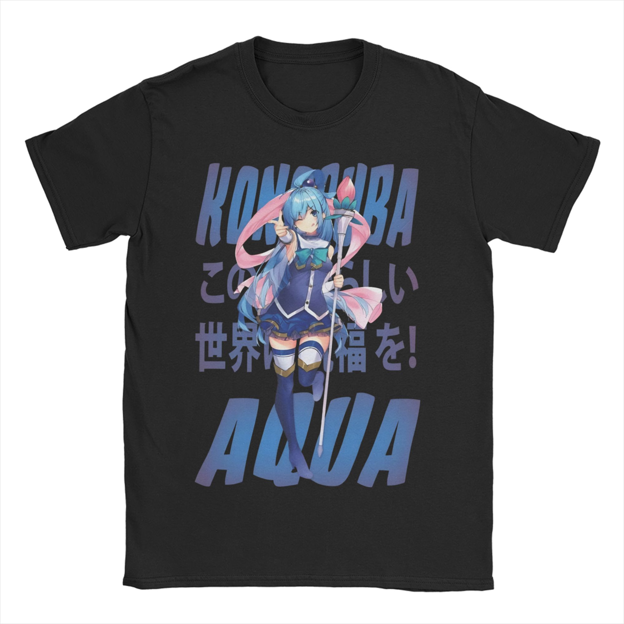 

Vintage Megumin KonoSuba TShirt Unisex Women Crew Neck Cotton T Shirts Short Sleeve Tees Gift Idea Clothing L