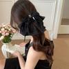 Grab Clip Chiffon Bowknot Hair Clip Floral Flower Hairpin Sweet Bow Ribbon Hair Claw  Women