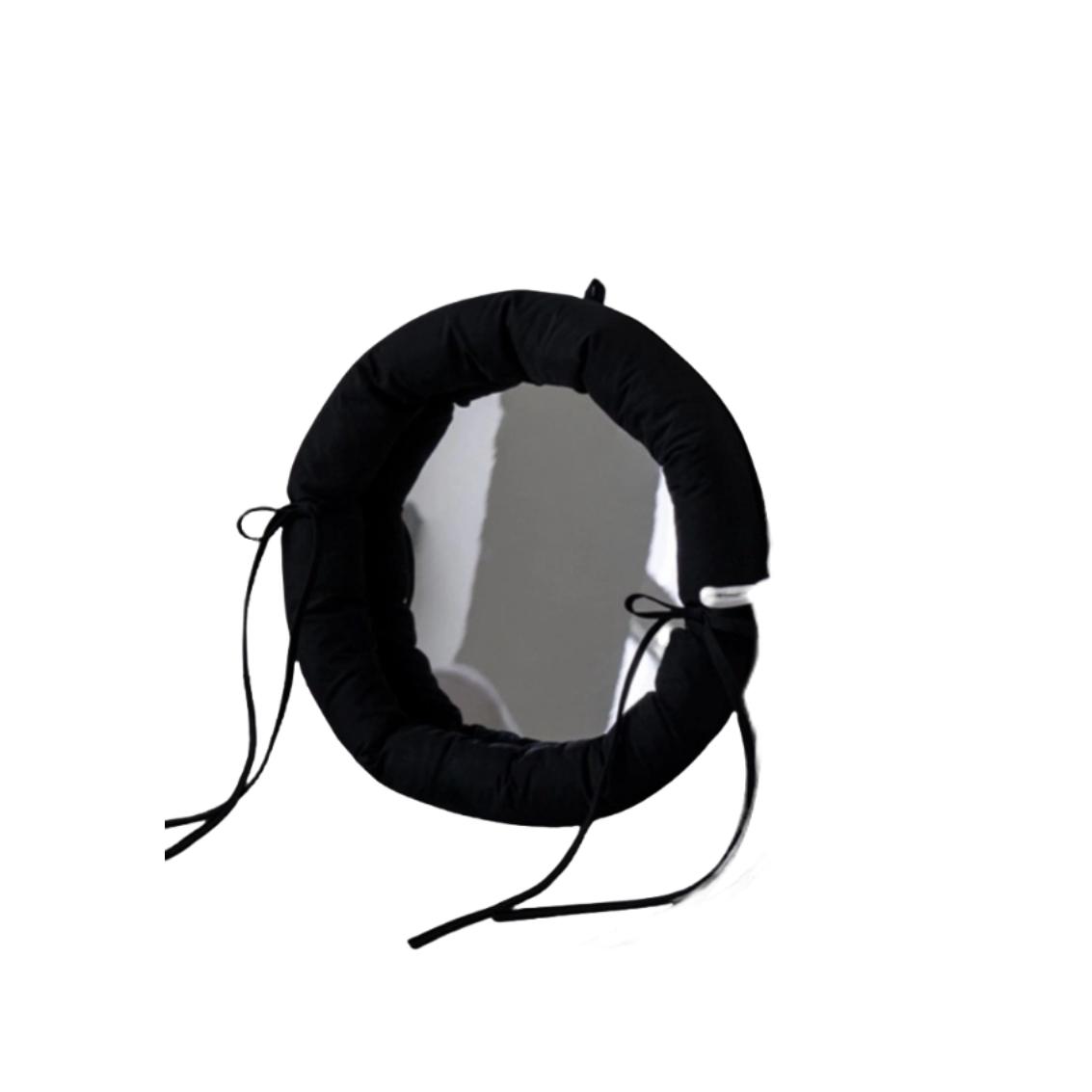 

1 шт. Уникальный и нетипичный фотореквизит Декоративное зеркало Дизайнерское Креативное Настенное Хлопковая ткань Зеркало Простой Чистый цвет Дом 32x32x5CM