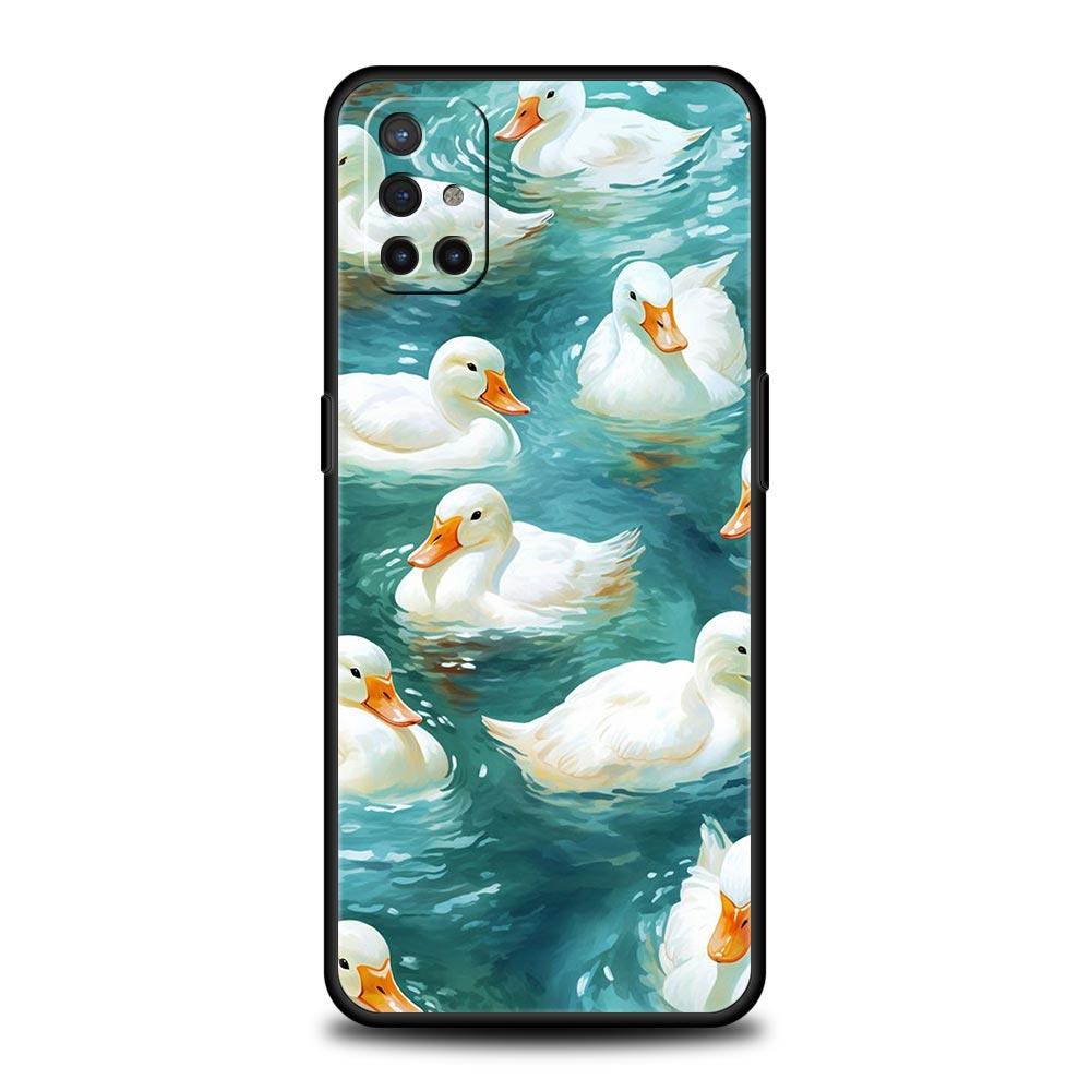 Phone Case For OnePlus 12 11 10 9 Pro 9T 12R 10R 9R 9RT 10T 8T 8 7 6T 7T Nord 2T CE 2 5G N200 N10 Cover Cartoon Duck Goose Game