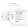 LA155P-BS542 Emergency Stop Button Switch, Thickened Copper Parts, Silver Contacts, 22MM Hole