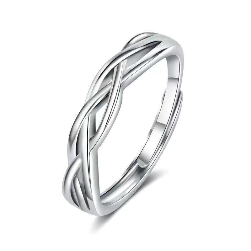 Pánský módní snubní prsten: Stylový, Klasický, Cool Párův Diamantový Prsten