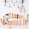 Solid Wood Coat and Hat Hook for Entryway Door